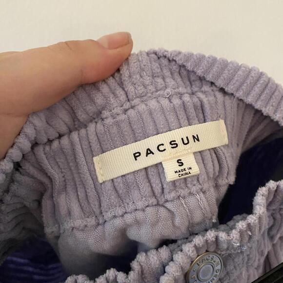 PACSUN lavender purple corduroy paperbag mini skirt - Picture 4 of 4